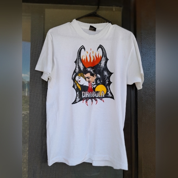 RARE Vintage 80s 90s Disney Dracula Haunted Mansion Graphic Shirt Screen Stars - Picture 11 of 12